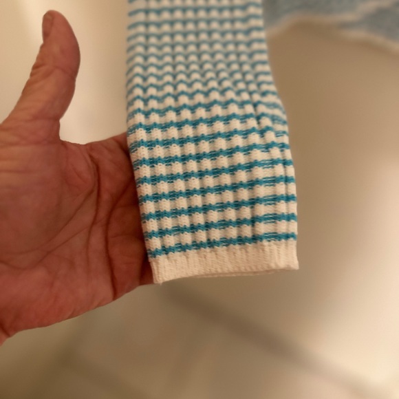 C A Sport Casual Blue And White  Cardigan - Picture 10 of 11